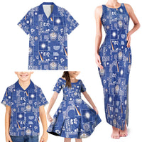 Marshall Islands Merry Christmas Family Matching Tank Maxi Dress and Hawaiian Shirt Pacific Patchwork Xmas Vibes LT9 - Polynesian Pride
