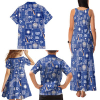 Marshall Islands Merry Christmas Family Matching Tank Maxi Dress and Hawaiian Shirt Pacific Patchwork Xmas Vibes LT9 - Polynesian Pride