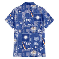 Marshall Islands Merry Christmas Family Matching Tank Maxi Dress and Hawaiian Shirt Pacific Patchwork Xmas Vibes LT9 - Polynesian Pride