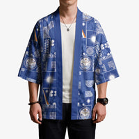 Marshall Islands Merry Christmas Kimono Pacific Patchwork Xmas Vibes - Polynesian Pride