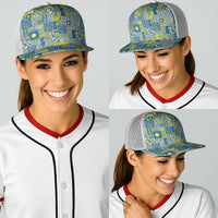 Palau Ungil Kurismas Baseball Net Cap Pacific Patchwork Xmas Vibes LT9 - Polynesian Pride