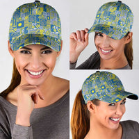 Palau Ungil Kurismas Classic Cap Pacific Patchwork Xmas Vibes LT9 - Polynesian Pride