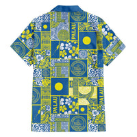 Palau Ungil Kurismas Family Matching Short Sleeve Bodycon Dress and Hawaiian Shirt Pacific Patchwork Xmas Vibes LT9 - Polynesian Pride