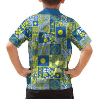 Palau Ungil Kurismas Family Matching Tank Maxi Dress and Hawaiian Shirt Pacific Patchwork Xmas Vibes LT9 - Polynesian Pride