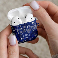 Blue Samoa Manuia Le Kerisimasi AirPods Case Pacific Patchwork Xmas Vibes - Polynesian Pride