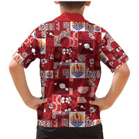 Tahiti Oaoa I Teie Noera Family Matching Mermaid Dress and Hawaiian Shirt Pacific Patchwork Xmas Vibes - Polynesian Pride