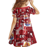 Tahiti Oaoa I Teie Noera Family Matching Mermaid Dress and Hawaiian Shirt Pacific Patchwork Xmas Vibes - Polynesian Pride