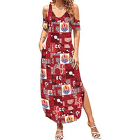 Tahiti Oaoa I Teie Noera Family Matching Summer Maxi Dress and Hawaiian Shirt Pacific Patchwork Xmas Vibes - Polynesian Pride