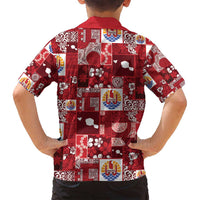 Tahiti Oaoa I Teie Noera Family Matching Tank Maxi Dress and Hawaiian Shirt Pacific Patchwork Xmas Vibes - Polynesian Pride