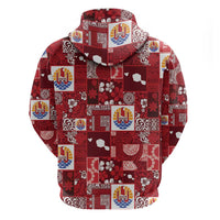 Tahiti Oaoa I Teie Noera Hoodie Pacific Patchwork Xmas Vibes - Polynesian Pride