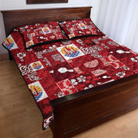 Tahiti Oaoa I Teie Noera Quilt Bed Set Pacific Patchwork Xmas Vibes - Polynesian Pride
