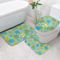Tuvalu Manuia te Kilisimasi Bathroom Set Pacific Patchwork Xmas Vibes - Polynesian Pride