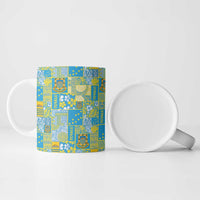Tuvalu Manuia te Kilisimasi Ceramic Mug Pacific Patchwork Xmas Vibes - Polynesian Pride