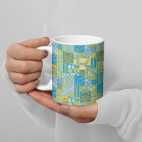 Tuvalu Manuia te Kilisimasi Ceramic Mug Pacific Patchwork Xmas Vibes - Polynesian Pride