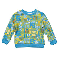 Tuvalu Manuia te Kilisimasi Kid Ugly Christmas Sweater Pacific Patchwork Xmas Vibes - Polynesian Pride