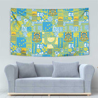 Tuvalu Manuia te Kilisimasi Tapestry Pacific Patchwork Xmas Vibes - Polynesian Pride