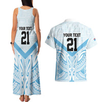 Fiji Football Custom Couples Matching Tank Maxi Dress and Hawaiian Shirt Bula Boys Go Champions LT9 - Polynesian Pride