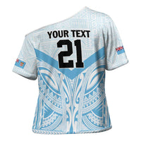 Fiji Football Custom Cross Shoulder Shirt Bula Boys Go Champions - Polynesian Pride