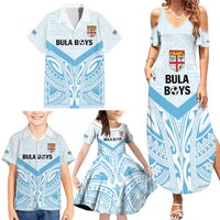 Fiji Football Custom Family Matching Summer Maxi Dress and Hawaiian Shirt Bula Boys Go Champions LT9 - Polynesian Pride