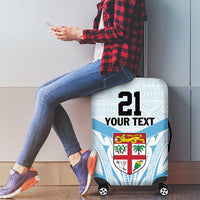 Fiji Football Custom Luggage Cover Bula Boys Go Champions