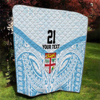 Fiji Football Custom Quilt Bula Boys Go Champions