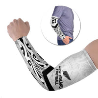 New Zealand Football Custom Arm Sleeves All White Fern Go Champions - Polynesian Pride