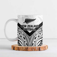 New Zealand Football Custom Ceramic Mug All White Fern Go Champions - Polynesian Pride