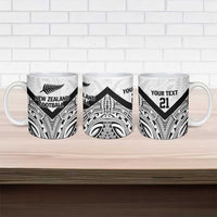 New Zealand Football Custom Ceramic Mug All White Fern Go Champions - Polynesian Pride
