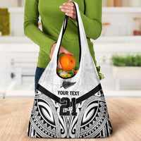 New Zealand Football Custom Grocery Bag All White Fern Go Champions LT9 - Polynesian Pride