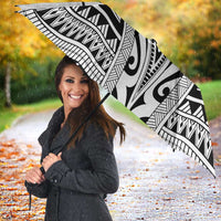 New Zealand Football Custom Umbrella All White Fern Go Champions - Polynesian Pride