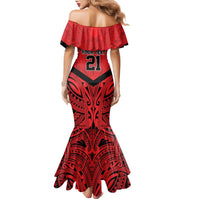 Tahiti Football Custom Family Matching Mermaid Dress and Hawaiian Shirt Toa Aito Go Champions LT9 - Polynesian Pride