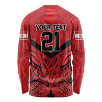 Tahiti Football Custom Long Sleeve Shirt Toa Aito Go Champions LT9 - Polynesian Pride