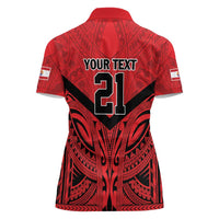 Tahiti Football Custom Women Polo Shirt Toa Aito Go Champions