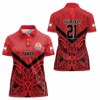 Tahiti Football Custom Women Polo Shirt Toa Aito Go Champions