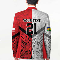 New Caledonia-Tahiti Football Custom Blazer Together Go Champions - Polynesian Pride