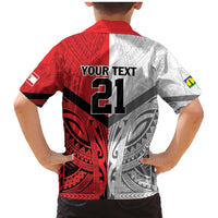 New Caledonia-Tahiti Football Custom Family Matching Mermaid Dress and Hawaiian Shirt Together Go Champions LT9 - Polynesian Pride