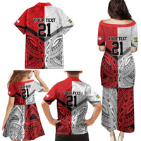 New Caledonia-Tahiti Football Custom Family Matching Puletasi and Hawaiian Shirt Together Go Champions LT9 - Polynesian Pride