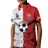 New Caledonia-Tahiti Football Custom Kid Polo Shirt Together Go Champions LT9 Kid Art - Polynesian Pride