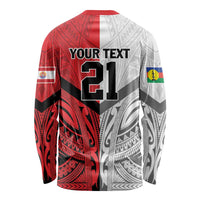 New Caledonia-Tahiti Football Custom Long Sleeve Shirt Together Go Champions LT9 - Polynesian Pride