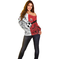 New Caledonia-Tahiti Football Custom Off Shoulder Sweater Together Go Champions LT9 - Polynesian Pride