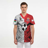 New Caledonia-Tahiti Football Custom Scrub Top Together Go Champions - Polynesian Pride