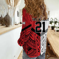 New Caledonia-Tahiti Football Custom Women Casual Shirt Together Go Champions LT9 - Polynesian Pride