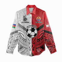 New Caledonia-Tahiti Football Custom Women Casual Shirt Together Go Champions LT9 - Polynesian Pride