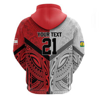 New Caledonia-Tahiti Football Custom Zip Hoodie Together Go Champions LT9 - Polynesian Pride