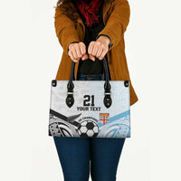 New Zealand-Fiji Football Custom Leather Bag Together Go Champions - Polynesian Pride