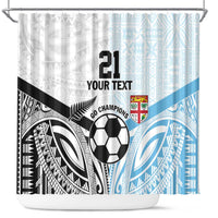 New Zealand-Fiji Football Custom Shower Curtain Together Go Champions