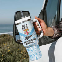 New Zealand-Fiji Football Custom Tumbler With Handle Together Go Champions