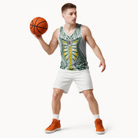 Cook Islands 1965 National Pride Basketball Jersey White Tribal Pattern LT9 - Polynesian Pride