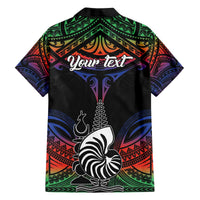 Personalised New Caledonia All Saints Day Family Matching Off The Shoulder Long Sleeve Dress and Hawaiian Shirt Candle Light with Polynesian Style LT9 - Polynesian Pride