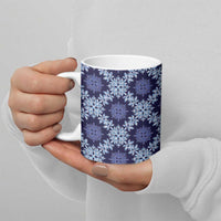 Palaka Hawaiian Quilt Seamless Pattern Ceramic Mug LT9 - Polynesian Pride